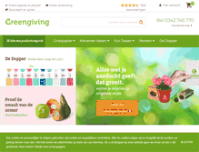 Tablet Screenshot of greengiving.nl